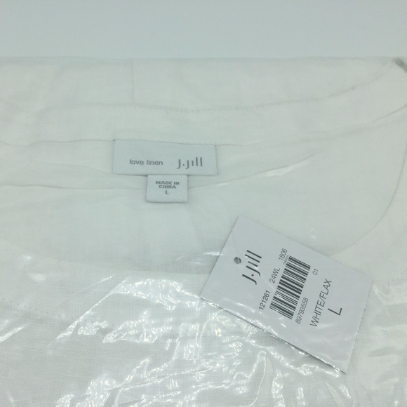 J. Jill - L - Very Pretty Linen Two-Pocket Dress - Picture 7 of 8